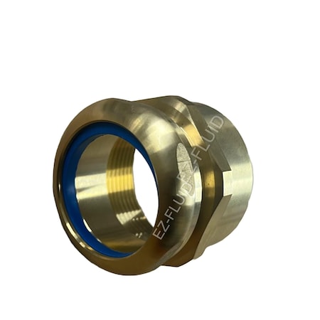 Ez-Fluid 1-1/2in SJ.Female Waste Connector Brass EZWCF